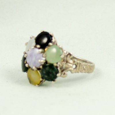 Flower Jade Ring