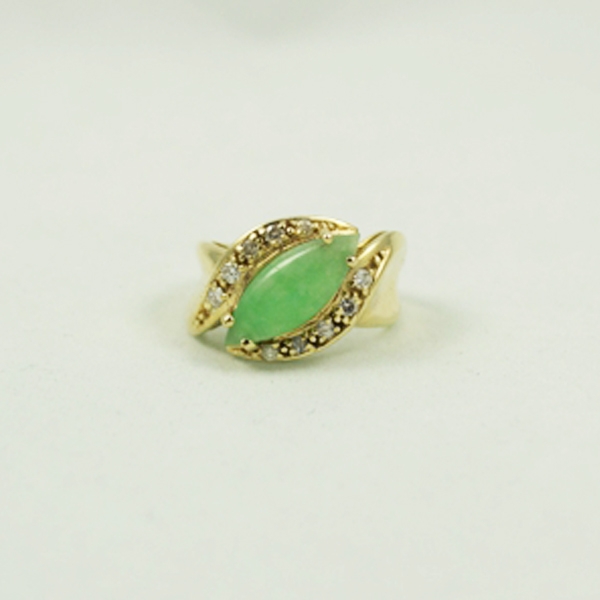 Semi imperial Jadeite jade Ring
